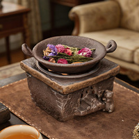 Brûleur d'aromathérapie en céramique résistant à la chaleur, style vintage, chauffe-thé, diffuseur d'huiles essentielles, pour la maison et le bureau