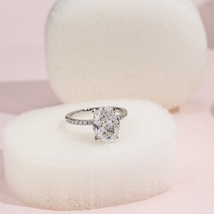 고급 보석 <span class=keywords><strong>18K</strong></span> 골드 실험실 재배 다이아몬드 약혼 반지 <span class=keywords><strong>18k</strong></span> 골드 크리스마스 맞춤 보석 - Product Image 4