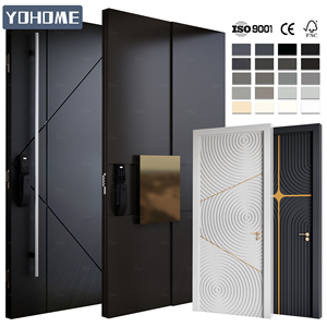 <span class=keywords><strong>Puerta</strong></span> Pivotante de Aluminio de Seguridad con Cierre Multipunto y Rotura de Puente Térmico, Garantí<span class=keywords><strong>a</strong></span> de 5 <span class=keywords><strong>A</strong></span>ños, <span class=keywords><strong>Puerta</strong></span> Exterior Premium para Villa, <span class=keywords><strong>Puerta</strong></span> de Entrada Principal - Product Image 4