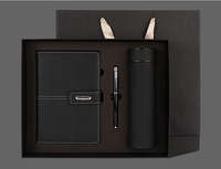 Carnet de notes en cuir Pu coffret cadeau d'entreprise A5 Journal articles de cadeaux d'affaires promotionnels en gros cahier avec stylo