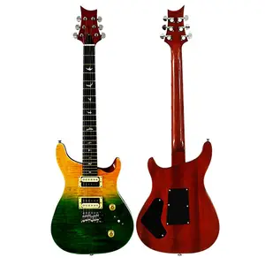 high quality accept customized wooden electric guitar hot sale flame maple electric guitar suitable for music lovers