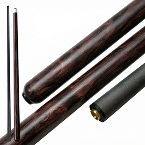 Queue de billard en bois de bouleau, 58 pouces, 20 oz, deux pièces, pour snooker et billard, avec enveloppe en lin imprimé - Product Image 1