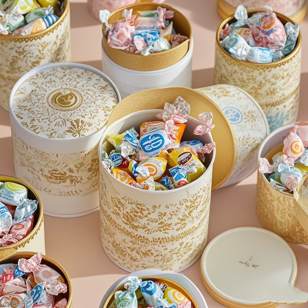 Hot Sale Eco Friendly Cardboard Butter Containers Paper Tube Gift Packaging Candy Candle Paper Tube