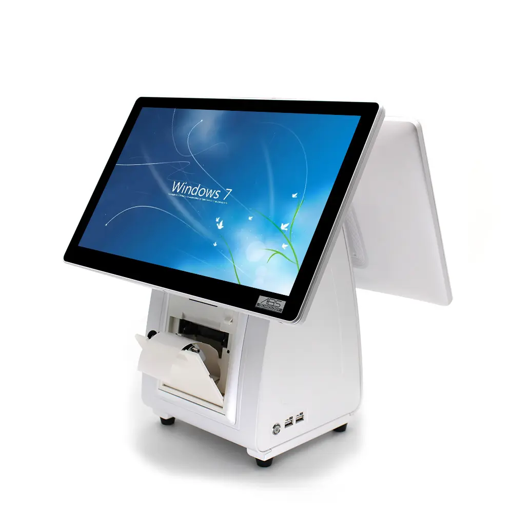 Touchscreen Pos Terminal Verkoopt Kassa Retail Pos Systeem Machines Met Printerfactuur Bonpapier