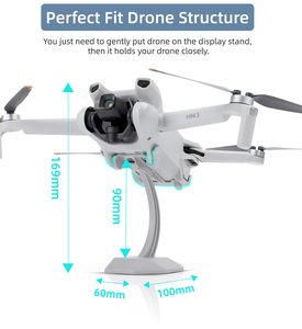Untuk DJI Mini 2 SE & Mini 3 Pro Aksesori 30mm dasar perpanjangan tinggi dengan dudukan <span class=keywords><strong>Drone</strong></span> plastik braket tampilan Desktop - Product Image 3