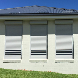 Thanh Lịch Thiết Kế Hiện Đại Bền Nhôm Hợp Kim Cửa Ra Vào Và Cửa Sổ Khách Sạn Biệt Thự An Ninh Dọc Con Lăn Màn Trập Cửa Sổ - Product Image 5