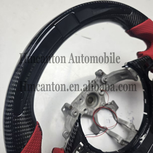 Volant de voiture en cuir perforé et fibre de carbone avec LED pour Nissan GTR 35 - Vente en gros - Offre spéciale - Product Image 5