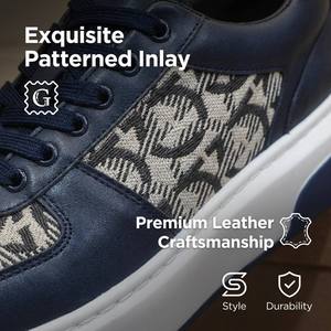 Nouvelles Chaussures Homme Tendance 2026 <span class=keywords><strong>TikTok</strong></span> Bestseller Style Coréen Baskets Patchwork Cuir et Tissu Respirantes Légères - Product Image 2