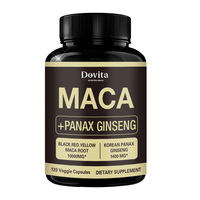 Capsules de Maca Noire Haute Concentration – Formule Personnalisée – Compléments Alimentaires à Base de Plantes pour la Santé Masculine Adulte – Améliore l'Immunité, la Mémoire et le Sommeil
