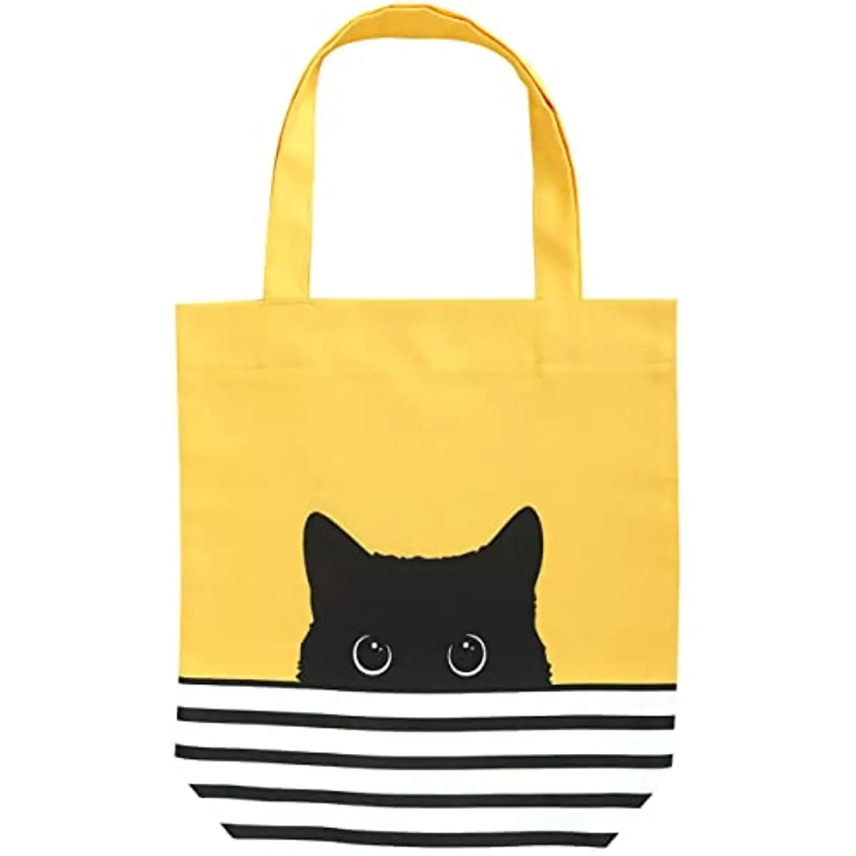 Bolsas de lona de moda personalizadas, mini bolso de lona de 8 Oz con diseño temático de gato bonito multiusos para exteriores