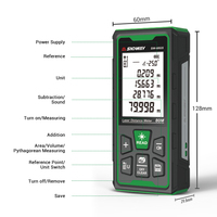 Télémètre laser vert Sndway 150m, instrument de mesure de distance professionnel pour l'extérieur et l'industrie, télémètre laser longue portée