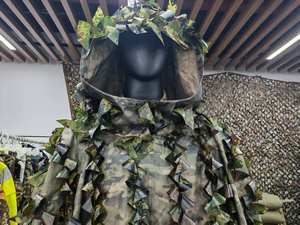 Combinaison de <span class=keywords><strong>camouflage</strong></span> <span class=keywords><strong>3D</strong></span> pour l'observation des oiseaux, imperméable Oxford, <span class=keywords><strong>poncho</strong></span>, cape de chasse en plein air, taille personnalisée - Product Image 4