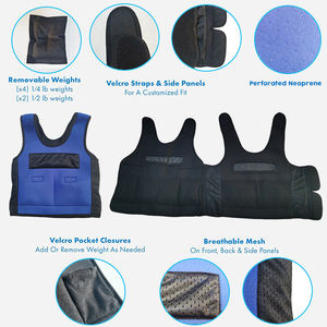 Gilet ponderato a compressione sensoriale regolabile personalizzato per bambini con autismo ADHD SPD con pesi rimovibili da 2 libbre e ventilazione a rete - Product Image 5