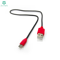 Cable Micro USB redondo blanco A a 5 pines Micro-B USB Quad Cargador Cable Micro USB 2,0 Cable de sincronización de datos para Android