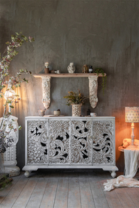 Tiendas y casas decorativas, tablets y paredes con candelabros <span class=keywords><strong>de</strong></span> metal blanco antiguo - Product Image 2