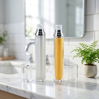 Flacon pompe à lotion en acrylique vide de 20 ml, mini conteneur cosmétique pour soins de la peau, idéal pour les voyages