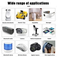 Baterai Headset Bluetooth Solid State LiCoO2 Cathode Pouch HH 3.7V 250mAh, Dapat Diisi Ulang, 502030, 500 Siklus Penggunaan, 60g
