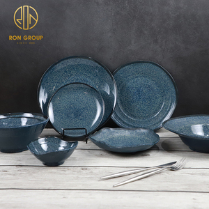 Piatto di <span class=keywords><strong>Servizio</strong></span> in Ceramica Moderno di Varie Dimensioni, Quadrato Blu per Sushi, Dessert, Bistecca, Cena, per Ristoranti, Hotel e Servizi di Catering - Product Image 6