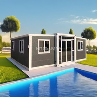 Maison de conteneur pliable extensible à construction rapide, préfabriquée, à faible coût, professionnelle, Mexique, Tunisie, 2025