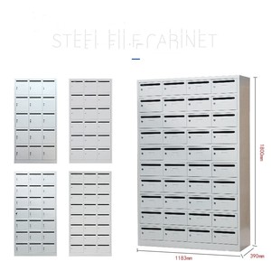 Boîtes <span class=keywords><strong>aux</strong></span> <span class=keywords><strong>lettres</strong></span> en métal pour appartements conçues en usine sur mesure 18 portes boîtes de livraison de colis de jardin avec serrure - Product Image 6