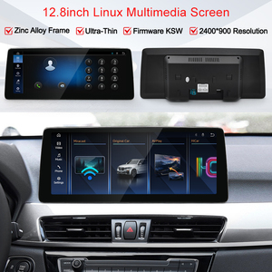 STWEI 2026 Nouveau Système Linux 12,8 pouces Résolution 2400x900 Pour BMW X1 F48 EVO NBT 16-19 CarPlay Sans Fil Auto KSW Slim - Product Image 4