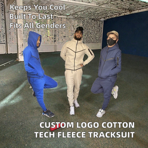 Chándales Deportivos Personalizados con Logotipo, Transpirables, de Felpa Técnica Sólida, 100% Algodón, para Hombre, Talla Grande, con Cordón, para Invierno, Gimnasio - Product Image 2