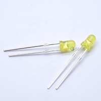 1000 pièces/sac, prix usine, diodes LED 3mm à lentille colorée (blanc, rouge, jaune, orange, bleu, vert), à trou traversant, diffuseur, 0.06W, diode LED 3mm