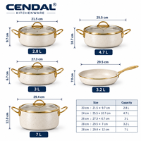 Ensemble de 12 ustensiles de cuisine durables et écologiques en acier inoxydable, compatibles induction, casseroles, poêles, allant au four, compatibles lave-vaisselle, couvercles en verre