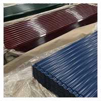 Tuiles de toiture en acier galvanisé ondulé 0,35*850*3,66M Prix Feuille de toiture métallique pour service de découpe de feuilles inclus
