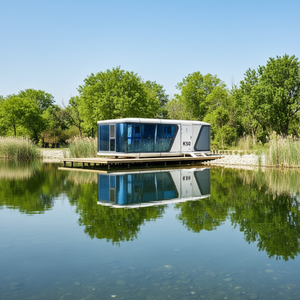 Casa Contenedor <span class=keywords><strong>de</strong></span> Acero Prefabricada <span class=keywords><strong>de</strong></span> Lujo con <span class=keywords><strong>Diseño</strong></span> Moderno y Forma Redonda para Hoteles Resort y Vida en el Jardín - Product Image 1