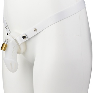 FRRK-113 avec ceinture, cage de chasteté en silicone souple pour homme, équipement de bondage du pénis, 6 couleurs disponibles, jouets sexuels pour hommes - Product Image 3