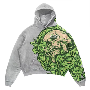 DiZNEW Giacca con Cappuccio e Felpa di Alta Qualità per Uomo, Tendenza Hip Hop Street, Stampa <span class=keywords><strong>Anime</strong></span>, Abbinamento Colori - Product Image 3