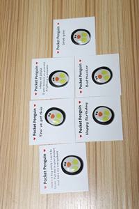 Mini tarjetas pequeñas de agradecimiento de bolsillo, regalos <span class=keywords><strong>para</strong></span> <span class=keywords><strong>novia</strong></span>, cumpleaños, chica, San Valentín, pingüino pequeño, <span class=keywords><strong>regalo</strong></span> de amor <span class=keywords><strong>para</strong></span> ella - Product Image 2