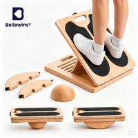 Planche d'équilibre et de déséquilibre 3-en-1 Bellewins à angles multiples, idéale pour les débutants et les exercices de rééducation