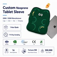 Sac de tablette personnalisé avec des personnages de dessins animés mignons, étui de protection portable pour ordinateur, sac en néoprène pour iPad