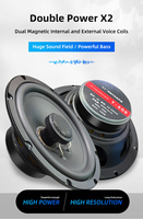 Composants d'enceintes 0EM/0DM à bon prix, enceintes coaxiales 2 voies 6*5 pouces, enceintes audio de grande puissance pour voiture