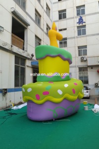 Sculpture de gâteau d'<span class=keywords><strong>anniversaire</strong></span> gonflable personnalisée, gonflable publicitaire pour décoration commerciale et photomaton - Product Image 2