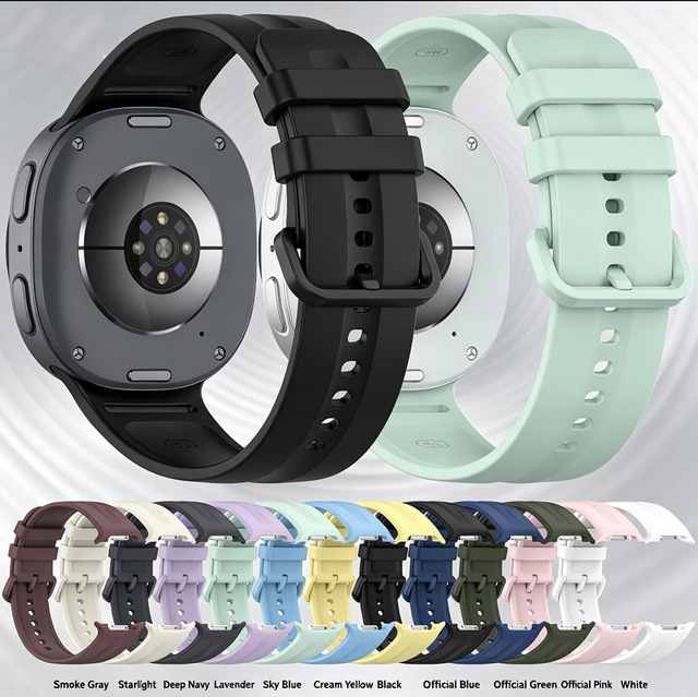 Soft Breathable Adjustable Bands for Samsunng Watch9/8 Silicone Watch Band for Samsung Galaxy Watch 9/8 Silicone Watch Strap