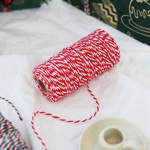 Hilo de Alta Resistencia Ecológico Teñido Reciclado de <span class=keywords><strong>Dos</strong></span> Colores, Trenzado de Doble Hebra de 2 mm, Mezcla de Poliéster/Algodón al por Mayor para - Product Image 3