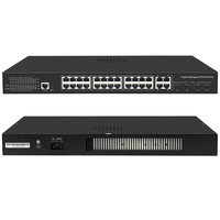 4 8 16 24 ports 24 ports Full Gigabit L2 commutateur Ethernet à noyau géré avec 4 Combo 10G SFP + commutateur réseau Uplink PoE