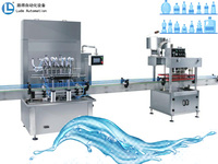 Ligne de production automatique de remplissage et de scellage de bouteilles pour jus, eau potable, huile, miel, shampoing, antigel
