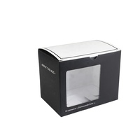 Shenzhen Pliable D'impression De Couleur Faite Sur Commande Ondulé Tasse Boîte D'emballage avec Fenêtre Transparente