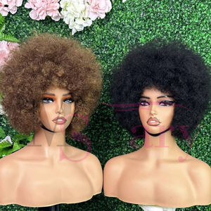 Cheap 250% Density Short <strong>Afro</strong> Kinky Curly Human Hair <strong>Wigs</strong> 12A Grade Double Drawn Raw Brazilian Glueless <strong>Wigs</strong> for Black Women - Product Image 2