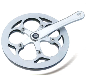 Jeu de manivelles pour vélo de route le plus vendu du fabricant 5 pignons de pédalier 52T blanc taille personnalisée en acier - Product Image 4