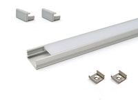 20X10mm LED Bande Profil Encastré En Aluminium Canal Linéaire avec Diffuseur Home Office Celling Wall Light