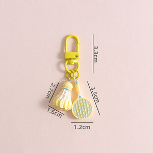 พวงกุญแจรูปไม้แบดมินตันหลากสีขนาดเล็ก ของขวัญสำหรับนักเรียน - Product Image 6