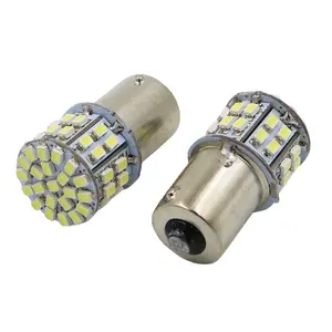 Car LED reversing light 12V/24VS25 1156 1157 1206 50SMD turn brake light white, yellow and red