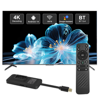 Dispositivo de TV Inteligente Android 14 ZX5M 4K 2GB 16GB Personalizado de Fábrica, AmlogicS905X Quad Core, 5G WiFi 6, BT 5.4, USB 3.0, Video para Cine en Casa