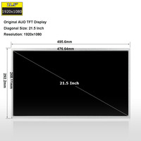 Modul layar LCD kelas industri Nits 10.1 inci 1920x1200 1000 dengan papan Video HD-MI VGA