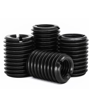 Hoogwaardige koolstofstaal schroefinserts met zwarte afwerking. voor auto-industrie en machines. ISO-gecertificeerd, diverse maten. - Product Image 4